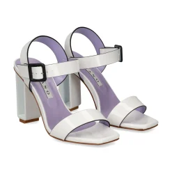 ALBANO Sandalias con tacón de Mujer 5180 / 2 BLANCO