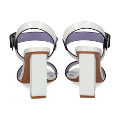 ALBANO Sandalias con tacón de Mujer 5180 / 2 BLANCO