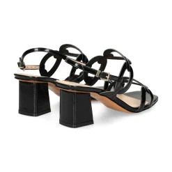 ALBANO Sandalias con tacón de Mujer 5560 NEGRO
