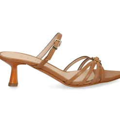 ALBANO Sandalias con tacón de Mujer 5629 CUOIO