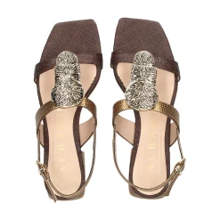 ALBANO Sandalias planas de Mujer 5532 BRONZO+T.MORO