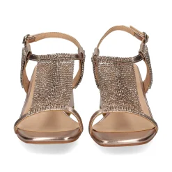 ALMA BLUE Sandalias con tacón de Mujer V24AB2033 BRONCE