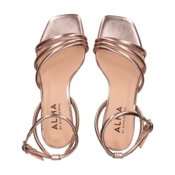 ALMA BLUE Sandalias con tacón de Mujer V24AB2050 BRONCE