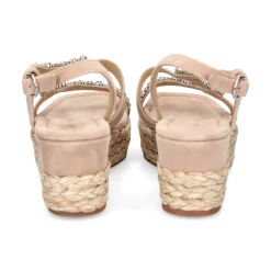ALMA EN PENA Sandalias cuña de Mujer 572 VISON