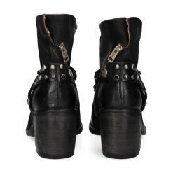 A.S.98 Botines con tacón de Mujer B82206 NEGRO