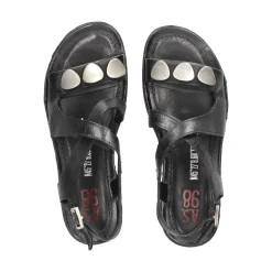 A.S.98 Sandalias planas de Mujer A16059 6002 NEGRO