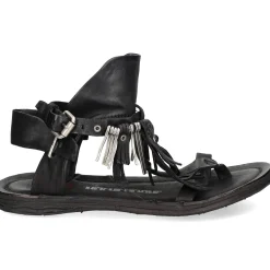 A.S.98 Sandalias planas de Mujer 534010 5102 6002 NERO