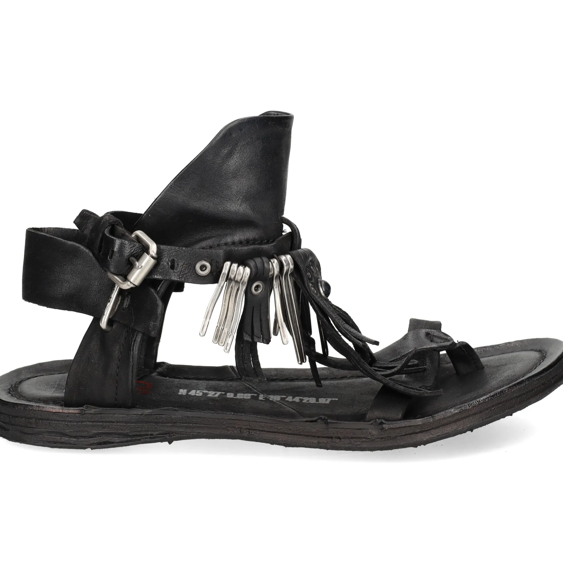A.S.98 Sandalias planas de Mujer 534010 5102 6002 NERO