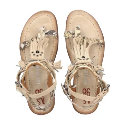 A.S.98 Sandalias planas de Mujer A16076 0001 BEIGE