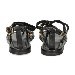 A.S.98 Sandalias planas de Mujer B74006 101 0001 NERO+O