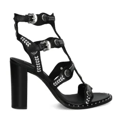 ASH Sandalias con tacón de Mujer KASHMIR01 NEGRO