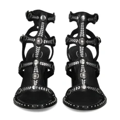 ASH Sandalias con tacón de Mujer KASHMIR01 NEGRO