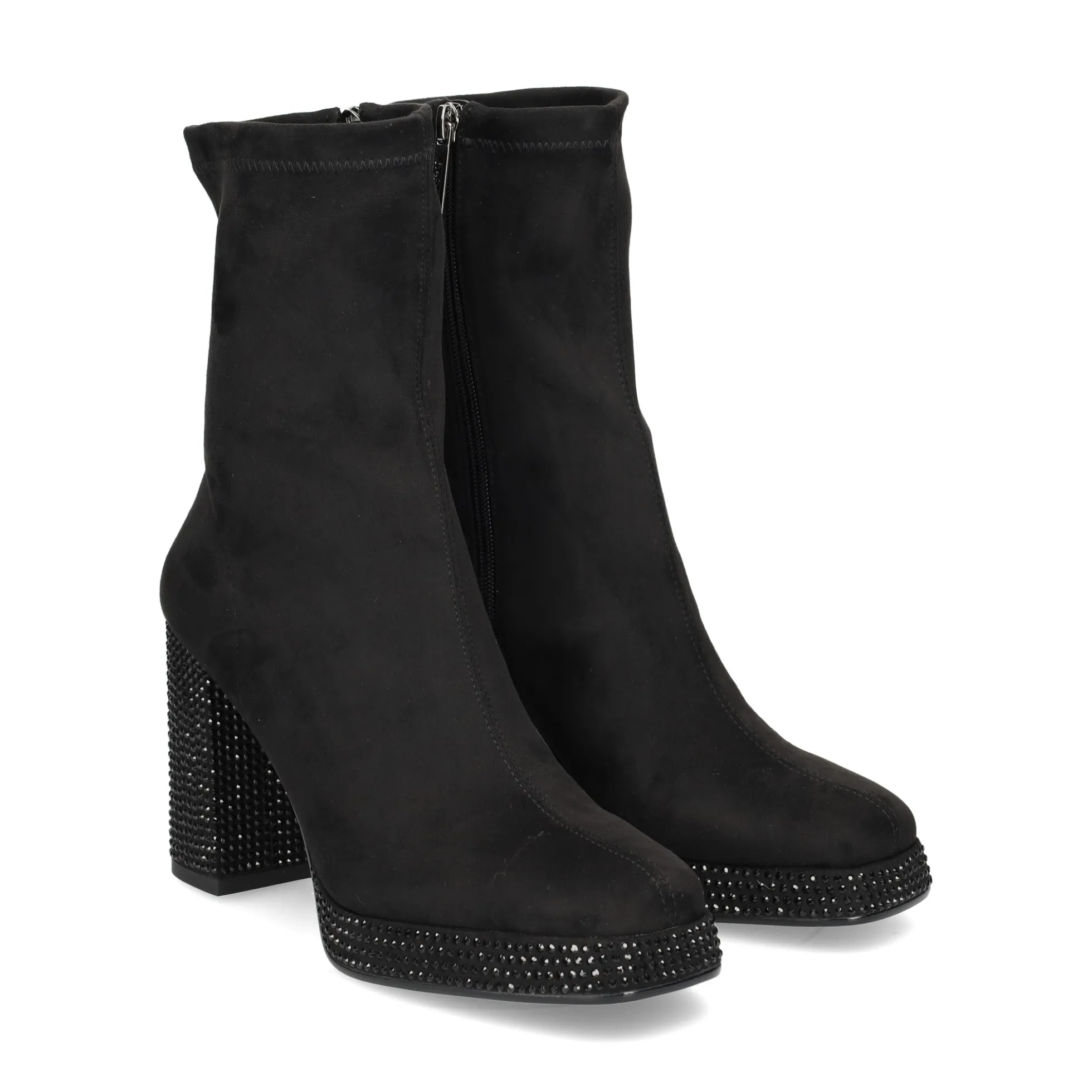 BEFREE Botines con tacón de Mujer SARAY-019 NEGRO