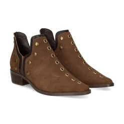 BEFREE Botines planos de Mujer MILAN-01 MARRON