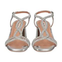 BIBI LOU Sandalias con tacón de Mujer 594Z17VK PLATA