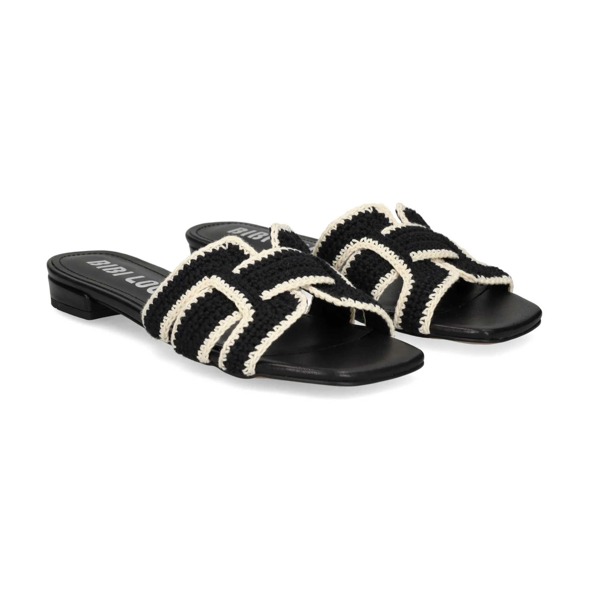 BIBI LOU Sandalias planas de Mujer 760Z87VK NEGRO