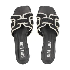 BIBI LOU Sandalias planas de Mujer 760Z87VK NEGRO