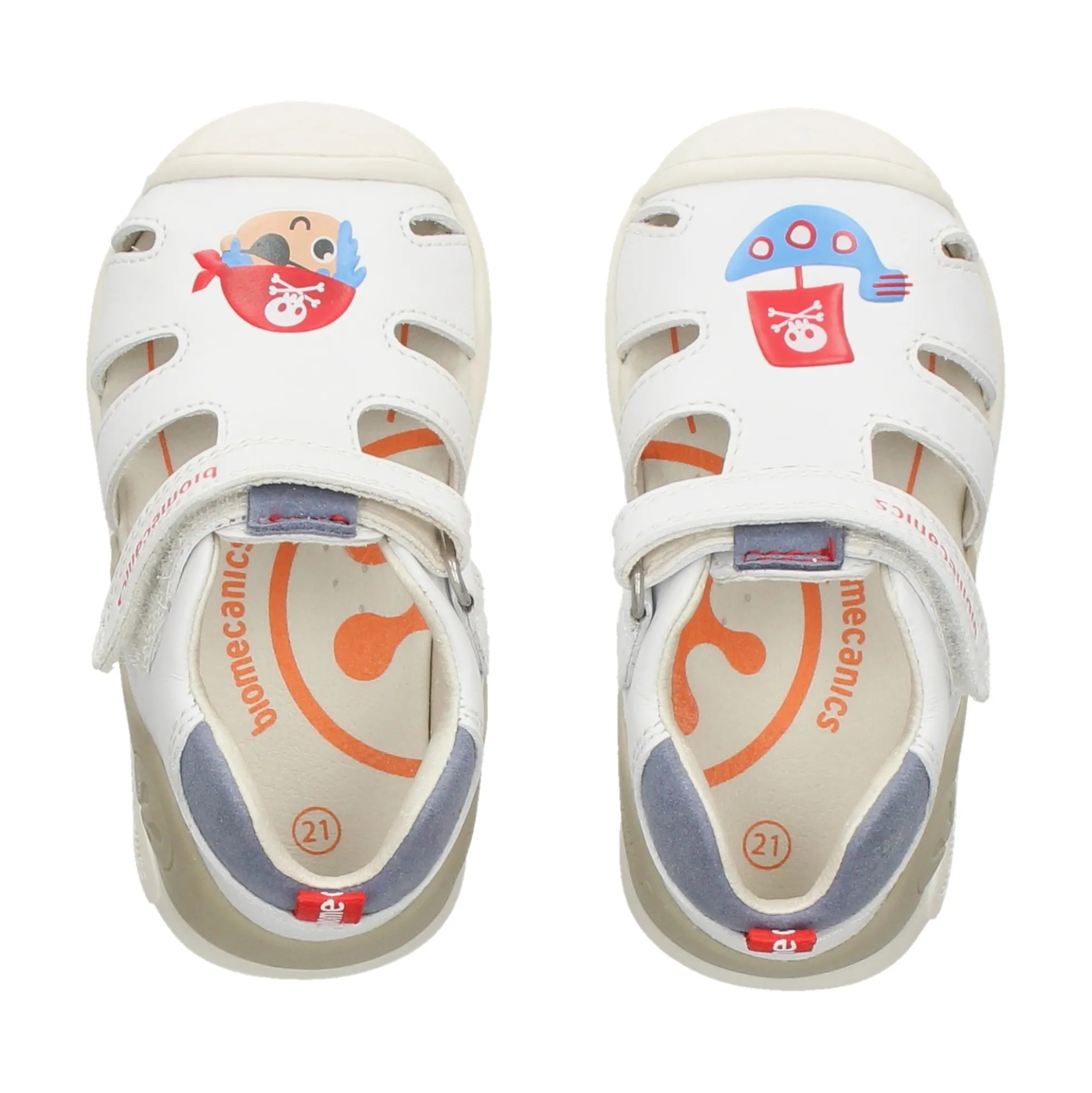 BIOMECANICS Sandalias y chanclas de niño 252118-B050 BLANCO
