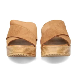 BUENO Sandalias con plataforma de Mujer WA4703 ALFA CUERO