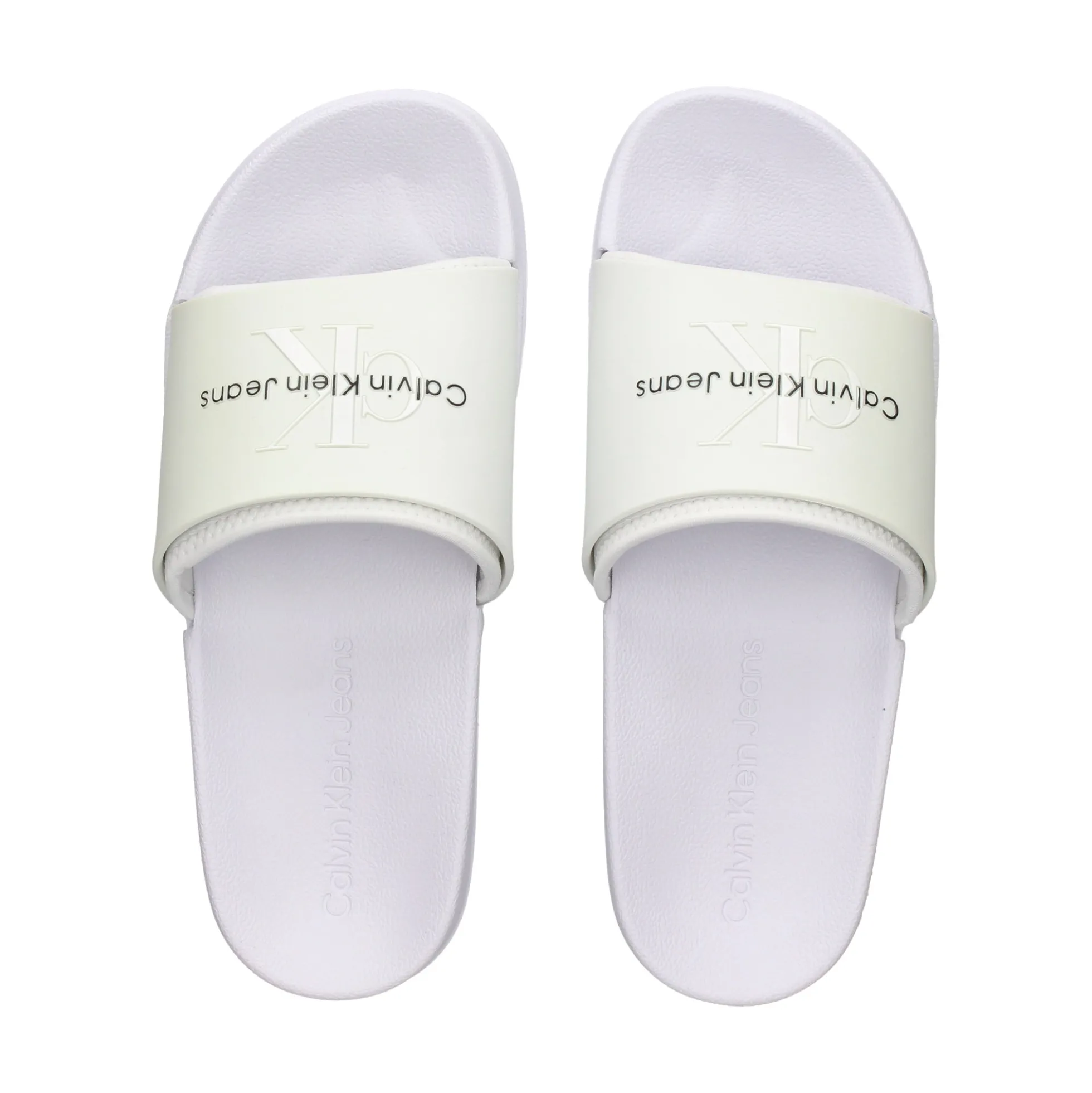 CALVIN KLEIN Sandalias planas de Mujer YM0YM00361 WHITE - YBR