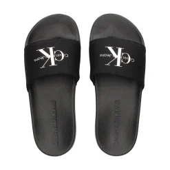 CALVIN KLEIN Sandalias planas de Mujer YW0YW01835 0GM BLACK/BRIGH