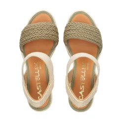 CASTELLER Sandalias cuña de Mujer 39-21-603 KAKI