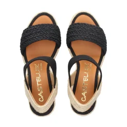 CASTELLER Sandalias cuña de Mujer 39-21-603 NEGRO
