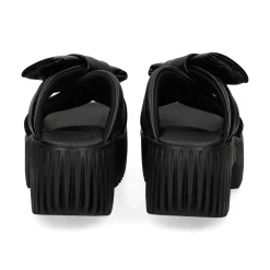 4CCCCEES Sandalias con plataforma de Mujer PLIA BOW NEGRO