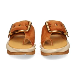 4CCCCEES Sandalias con plataforma de Mujer MELLOW GLOW SOFT BROWN