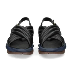 4CCCCEES Sandalias con plataforma de Mujer MELLOW MANA NEGRO
