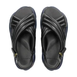 4CCCCEES Sandalias con plataforma de Mujer MELLOW MANA NEGRO