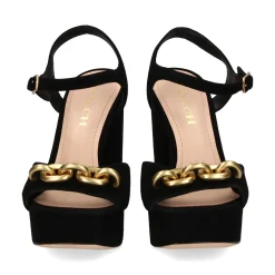 COACH Sandalias con plataforma de Mujer CK007 NEGRO