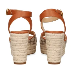 COACH Sandalias cuña de Mujer CAS80 cocoa/burnished