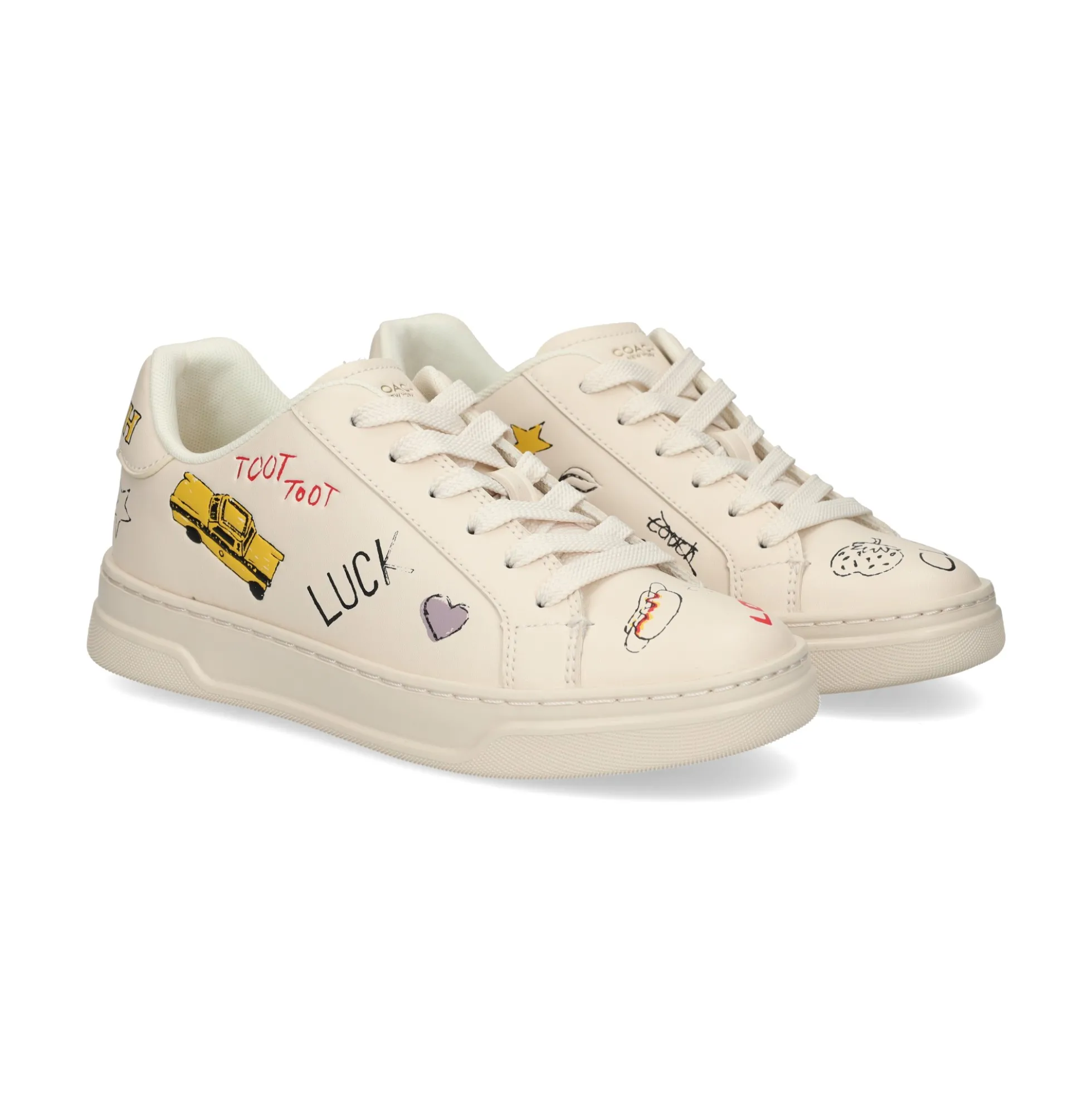 COACH Zapatillas de Mujer CAQ45 chalk multi