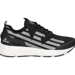 EA7 Zapatillas de Hombre X8X033 N629 BLACK+SILV
