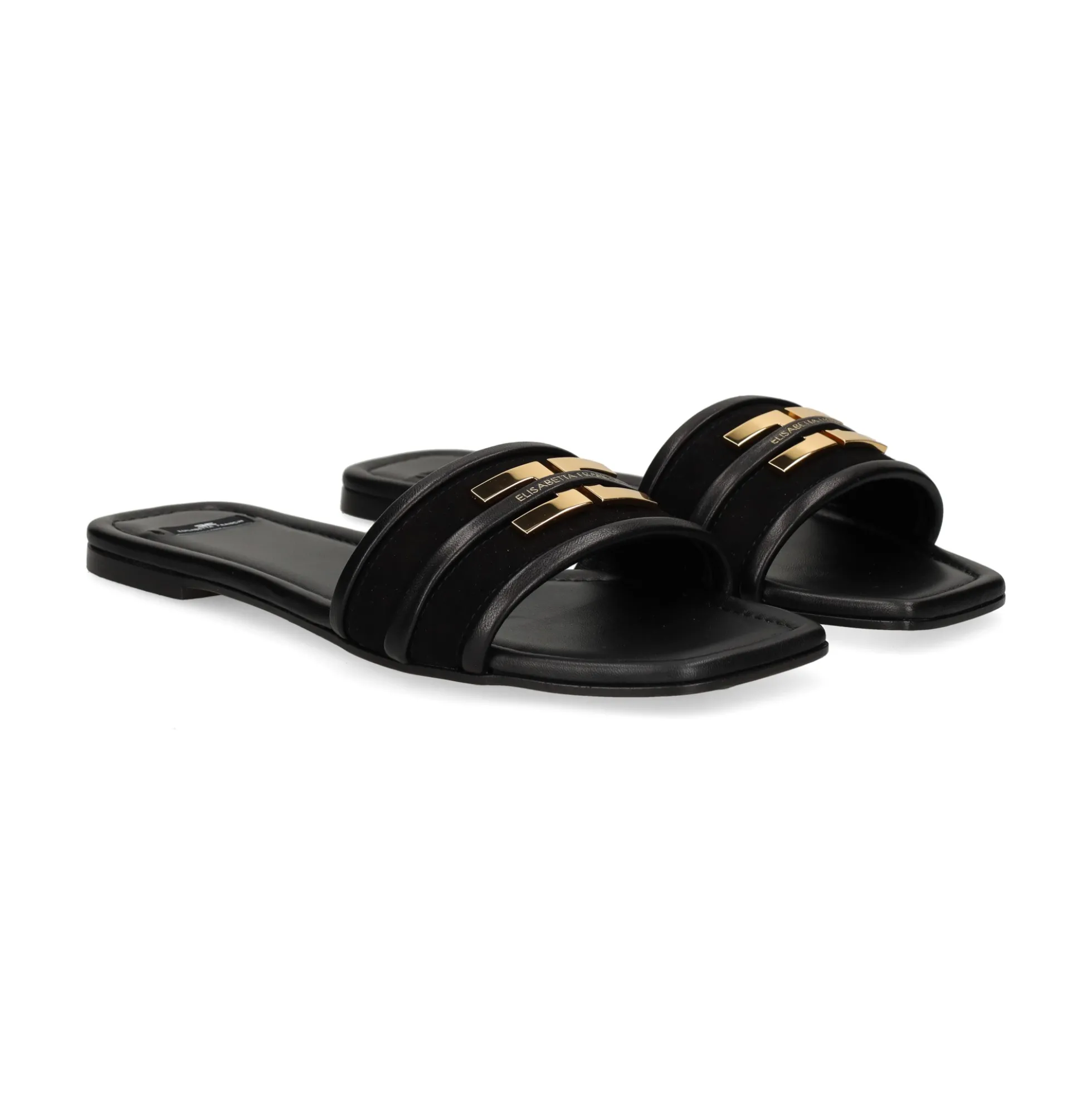 ELISABETTA FRANCHI Sandalias planas de Mujer SA72L61E2 110 NEGRO