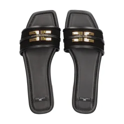 ELISABETTA FRANCHI Sandalias planas de Mujer SA72L61E2 110 NEGRO