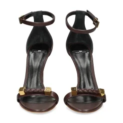 ELISABETTA FRANCHI Sandalias con tacón de Mujer SA12L61E2 644 CACAO