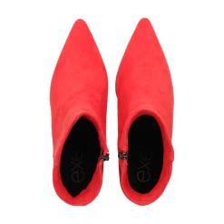 EXE Botines con tacón de Mujer SAMANTHA-810 ROJO