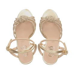 EXE Sandalias con plataforma de Mujer OPHELIA-623 ORO