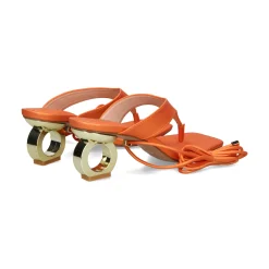 EXE Sandalias con tacón de Mujer BRENDA-314 NARANJA