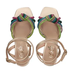 EXE Sandalias con tacón de Mujer GINGER-493 MULTICOLOR