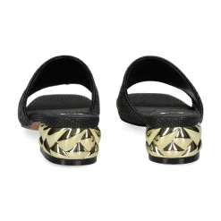 EXE Sandalias con tacón de Mujer KATY-400 NEGRO