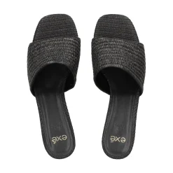 EXE Sandalias con tacón de Mujer KATY-400 NEGRO