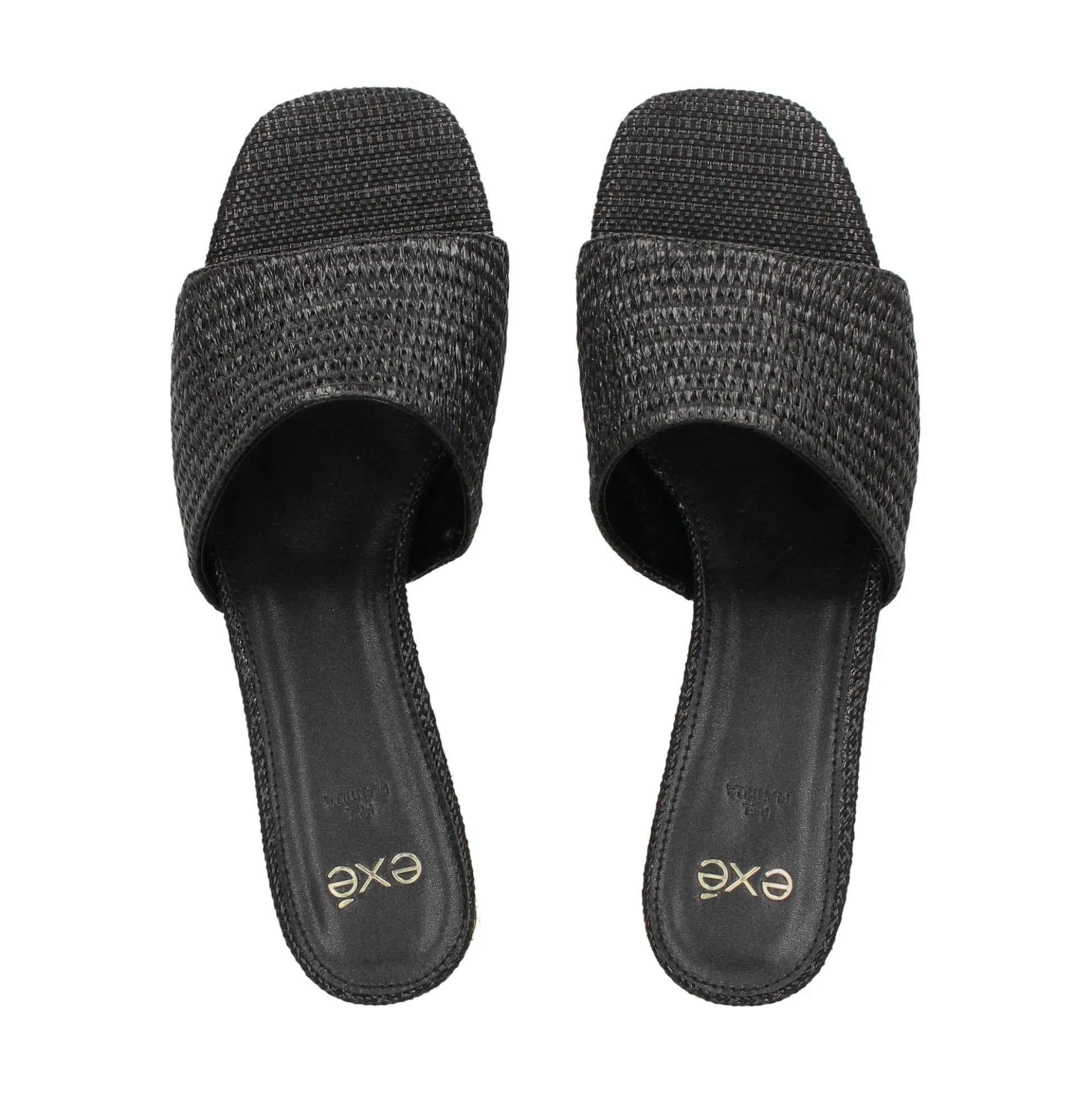 EXE Sandalias con tacón de Mujer KATY-400 NEGRO