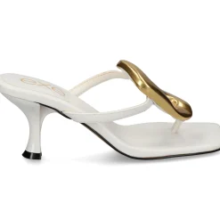 EXE Sandalias con tacón de Mujer SISSY-895 BLANCO
