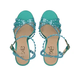 EXE Sandalias con tacón de Mujer JENNY-915 AGUA