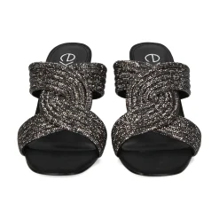 EXE Sandalias con tacón de Mujer LILY-421 NEGRO