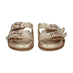EXE Sandalias planas de Mujer VICKY-271 ORO
