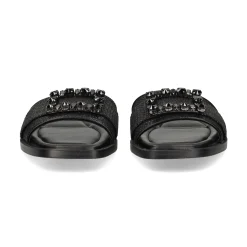 EXE Sandalias planas de Mujer DORETA-488 NEGRO